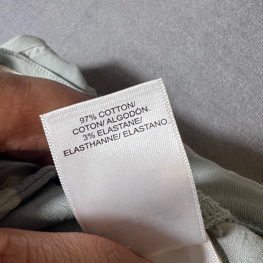 Lucky Brand Womens Sage Green Chino Pants Straight Leg Size 8 29 Stretch Cotton - Picture 7 of 9